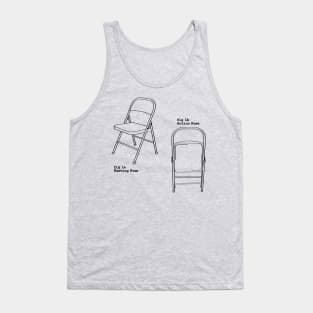 Folding Chair Diagram Tank Top